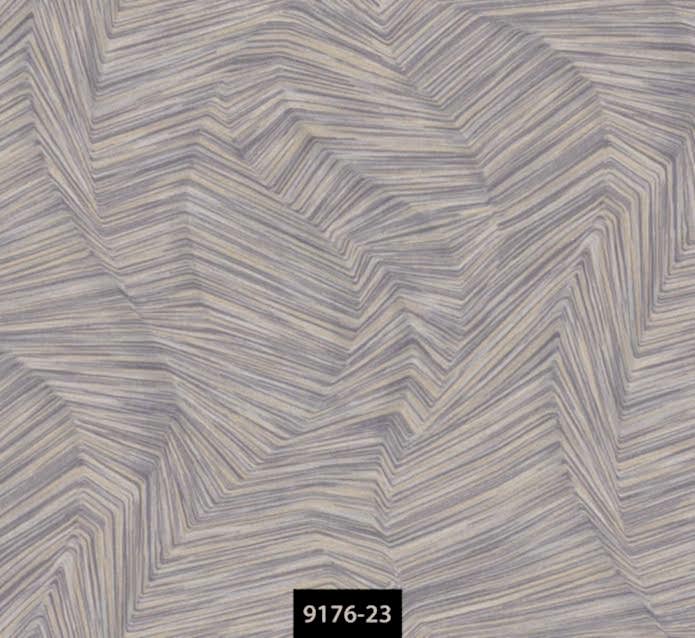 Valerian 9176-23 Füme & Gümüş Geometrik İthal Duvar Kağ